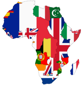 Mapa koloniální Afriky z r. 1939